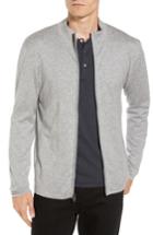 Men's James Perse Mock Neck Zip Sweatshirt (xl) - Grey
