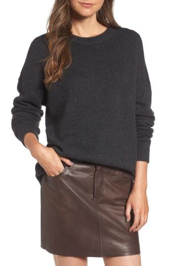 Women's Treasure & Bond X Something Navy Crewneck Sweater - Grey