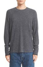 Men's Rag & Bone 'giles' Lightweight Merino Wool Pullover, Size - Black