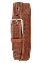 Men's Johnston & Murphy Woven Leather Belt