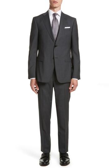 Men's Z Zegna Classic Fit Solid Wool Suit