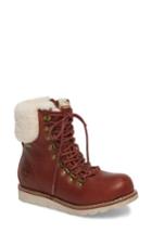 Women's Royal Canadian Lethbridge Waterproof Snow Boot With Genuine Shearling Cuff .5 M - Brown