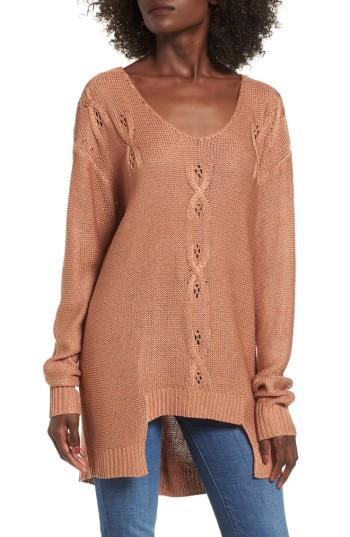 Women's Somedays Lovin Patti Longline Sweater - Pink
