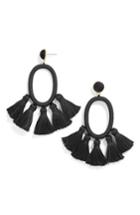 Women's Baublebar Tassel Oval Hoop Earrings
