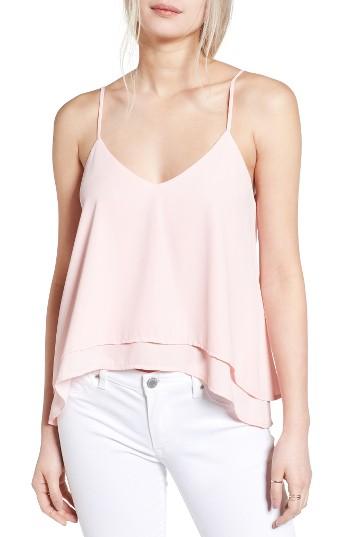 Women's Bp. Layered High/low Hem Tank, Size - Pink