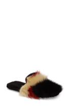 Women's Free People Hideaway Faux Fur Mule Us / 37eu - Red