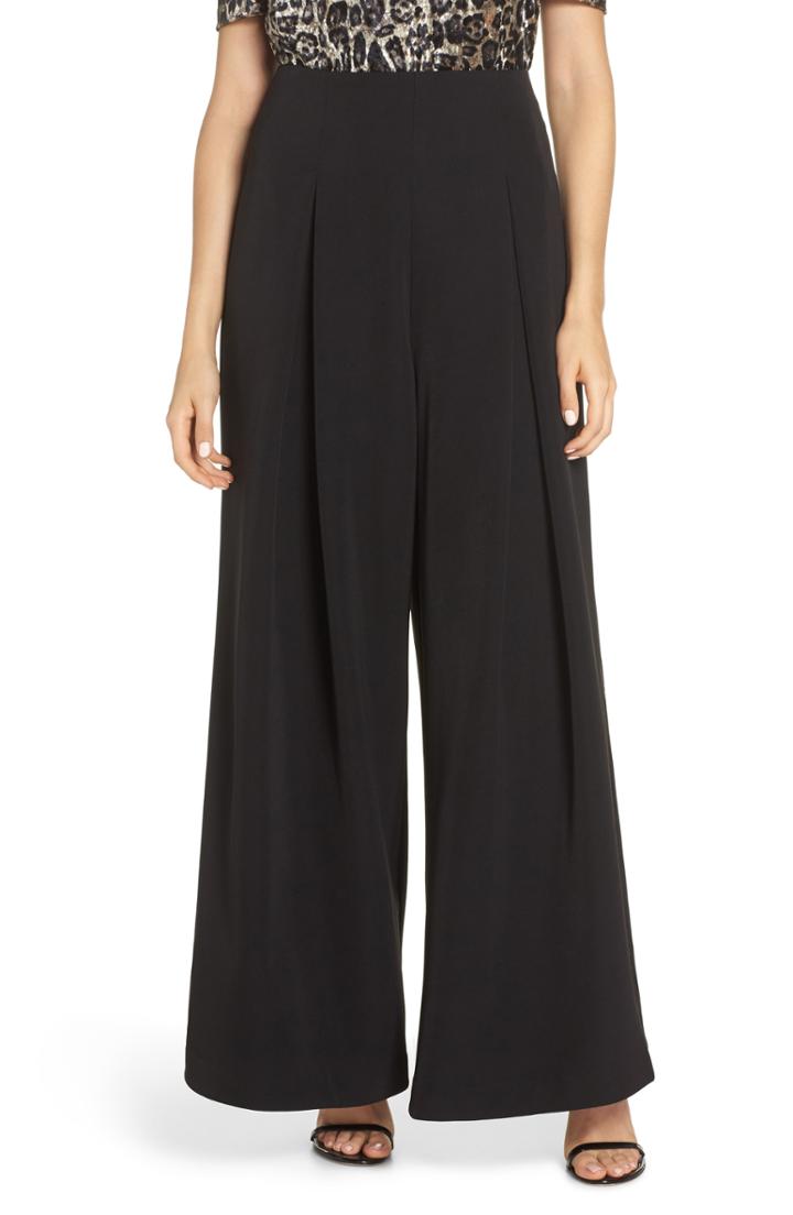 Women's Eliza J Pleated Wide Leg Pants - Black