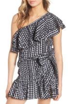 Women's Rebecca Minkoff Lily Eyelet Gingham Top - Black