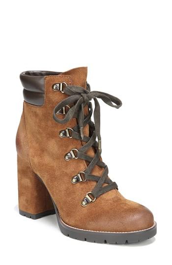 Women's Sam Edelman Carolena Lace-up Boot .5 M - Brown