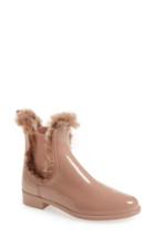 Women's Lemon Jelly Aisha Waterproof Chelsea Boot With Faux Fur Lining Us / 38eu - Pink