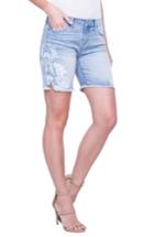Women's Liverpool Jeans Company Corine Flower Frayed Denim Shorts - Blue
