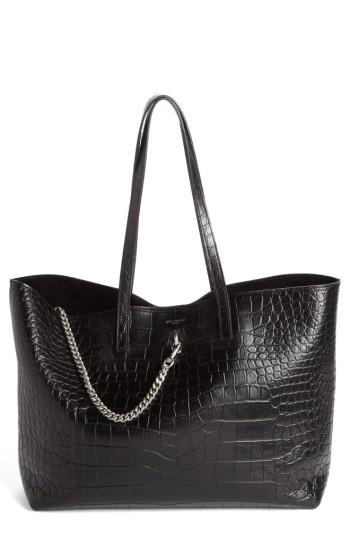 Saint Laurent Shopping Leather Tote - Black
