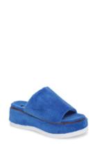 Women's Jane And The Shoe Jenny H Slide Sandal, Size 6 M - Blue