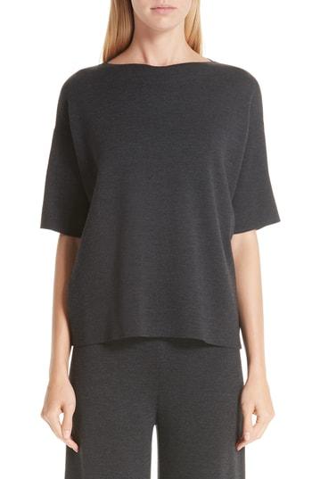 Women's Mansur Gavriel Milano Knit Wool Sweater - Grey