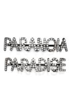 Ashley Williams Paranoia/paradise Set Of 2 Crystal Bobby Pins