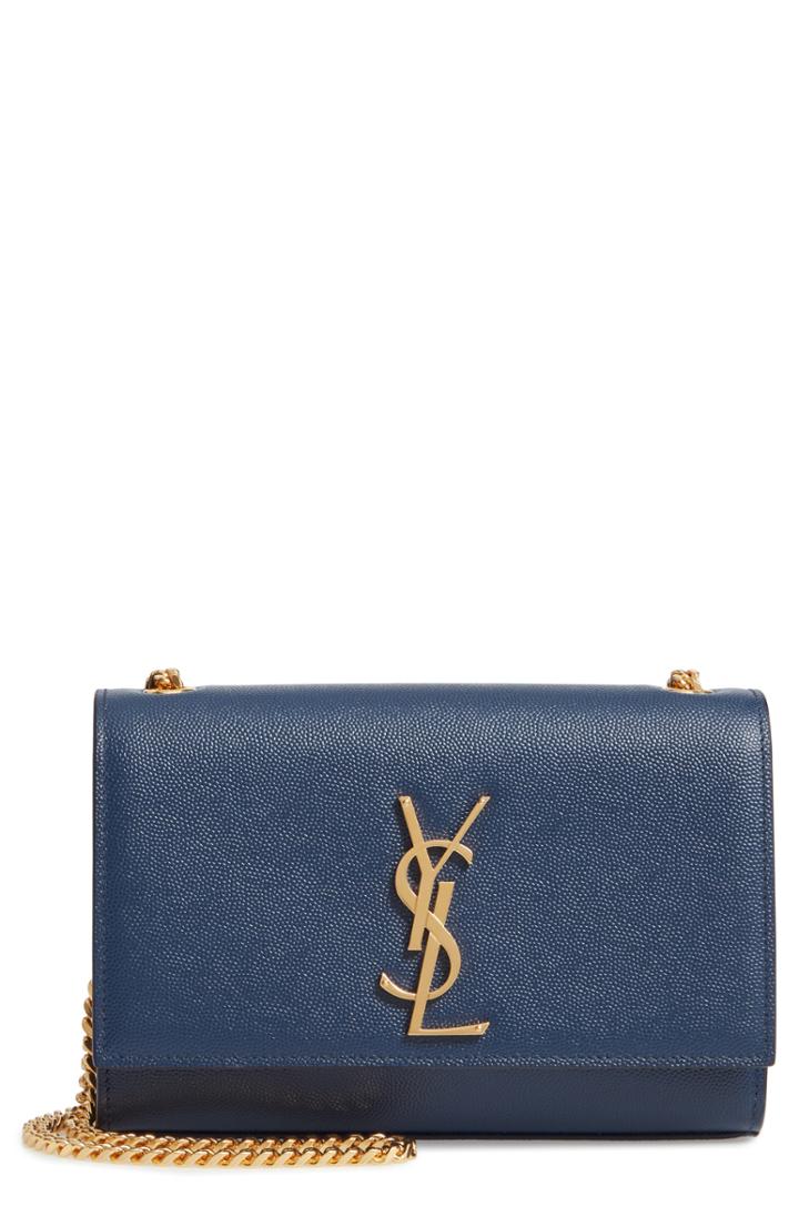 Saint Laurent Small Kate Chain Crossbody Bag - Purple