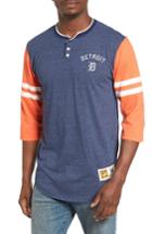 Men's Mitchell & Ness Home Stretch - Detroit Tigers Henley