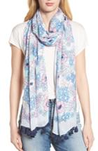 Women's Kate Spade New York Cactus Flower Oblong Scarf, Size - Blue