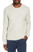 Men's J.crew Garter Stitch Cotton Sweater - Grey