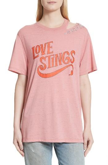 Women's Opening Ceremony Love Stings Slashed Logo Tee