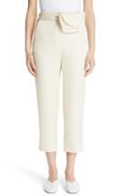 Women's Nanushka Raimo Belt Bag Crop Pants - Ivory