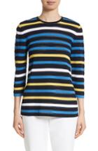 Women's St. John Collection Ombre Stripe Sweater, Size - Blue