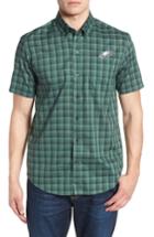 Men's Cutter & Buck Philadelphia Eagles - Fremont Regular Fit Check Sport Shirt - Green