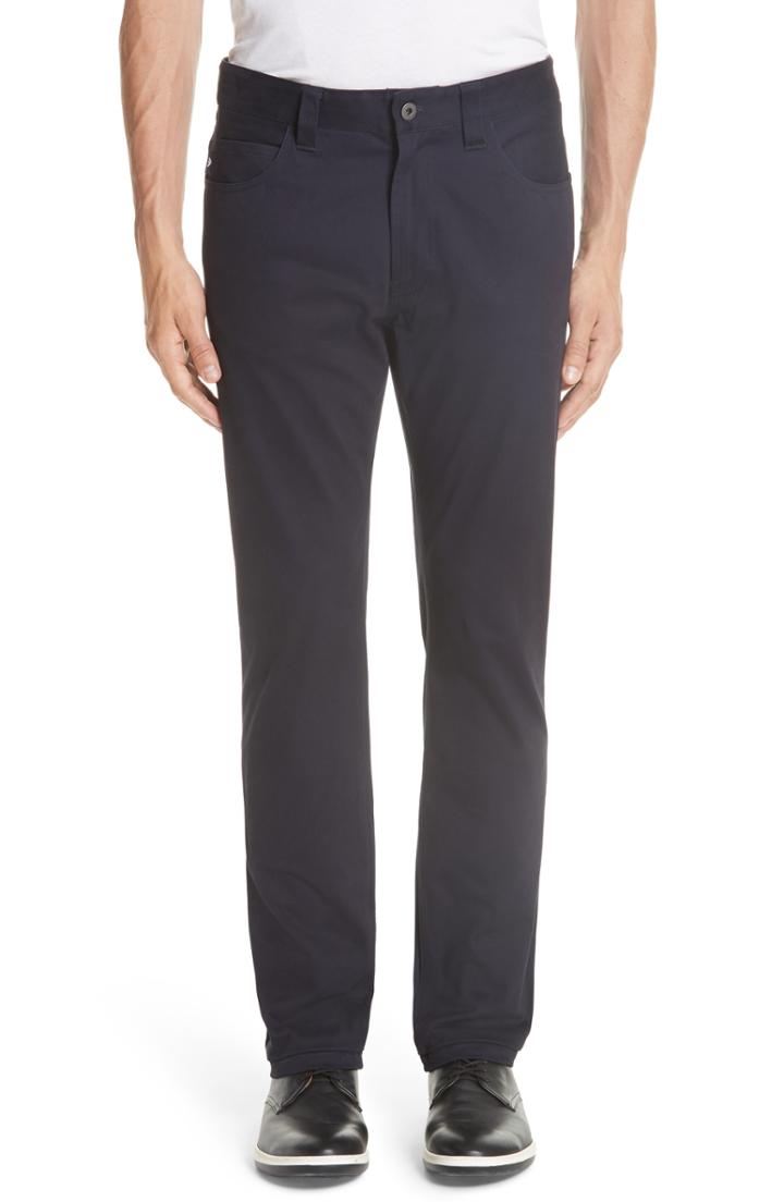 Men's Emporio Armani Five Pocket Stretch Pants - Blue