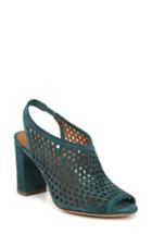 Women's Sarto By Franco Sarto Osbourne Perforated Slingback Sandal M - Blue