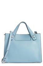Treasure & Bond Accordion Work Leather Satchel - Blue