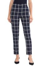 Women's J.crew French Girl Windowpane Slim Crop Pants - Blue