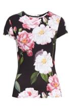 Women's Ted Baker London Daleyza Iguazu Fitted Tee - Black