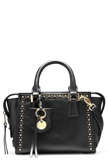 Cole Haan Marli Mini Leather Satchel - Black
