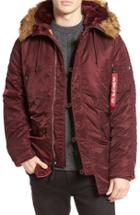 Men's Alpha Industries Slim Fit N-3b Parka - Burgundy