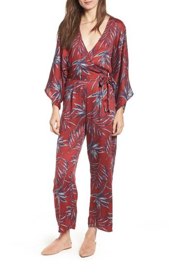 Women's Amuse Society Coastal Beauty Crop Jumpsuit - Orange