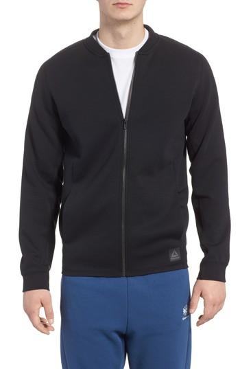 Men's Reebok Track Jacket, Size - Black