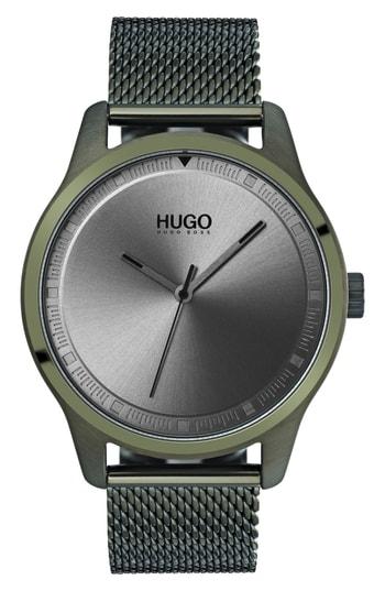 Men's Hugo Move Mesh Strap Watch, 42mm
