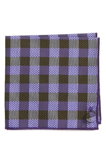 Men's Armstrong & Wilson Fuzzy Check Cotton Pocket Square