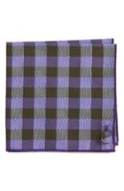 Men's Armstrong & Wilson Fuzzy Check Cotton Pocket Square