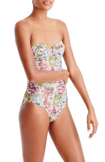 Women's J.crew Eloise Underwire One-piece Swimsuit - Pink
