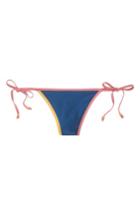 Women's J.crew Playa Miami String Bikini Bottoms - Blue