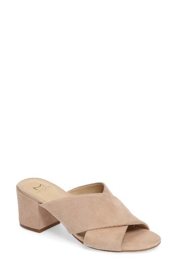 Women's Marc Fisher Ltd Rinna Crisscross Slide .5 M - Brown