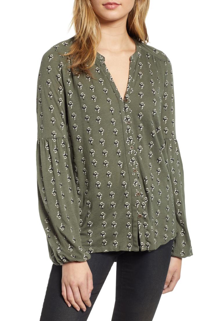 Women's Ulla Johnson Deniz Metallic Stripe Blouse