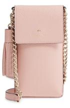 Women's Kate Spade New York Pebbled Leather Phone Crossbody Bag - Burgundy