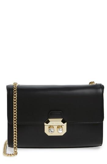 Ted Baker London Leather Crossbody Bag - Black
