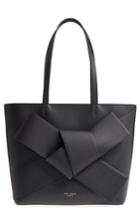Ted Baker London Giant Knot Leather Shopper - Black
