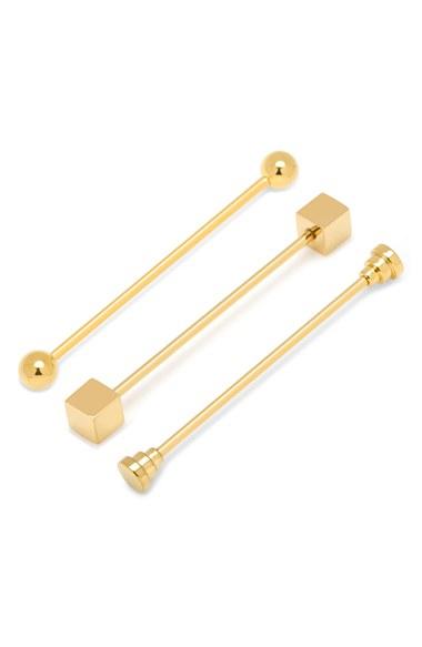 Men's Ox And Bull Trading Co. Stainless Steel Collar Bars (assorted 3-pack)