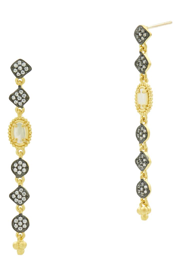 Women's Freida Rothman Imperial Mother Of Pearl Drop Earrings