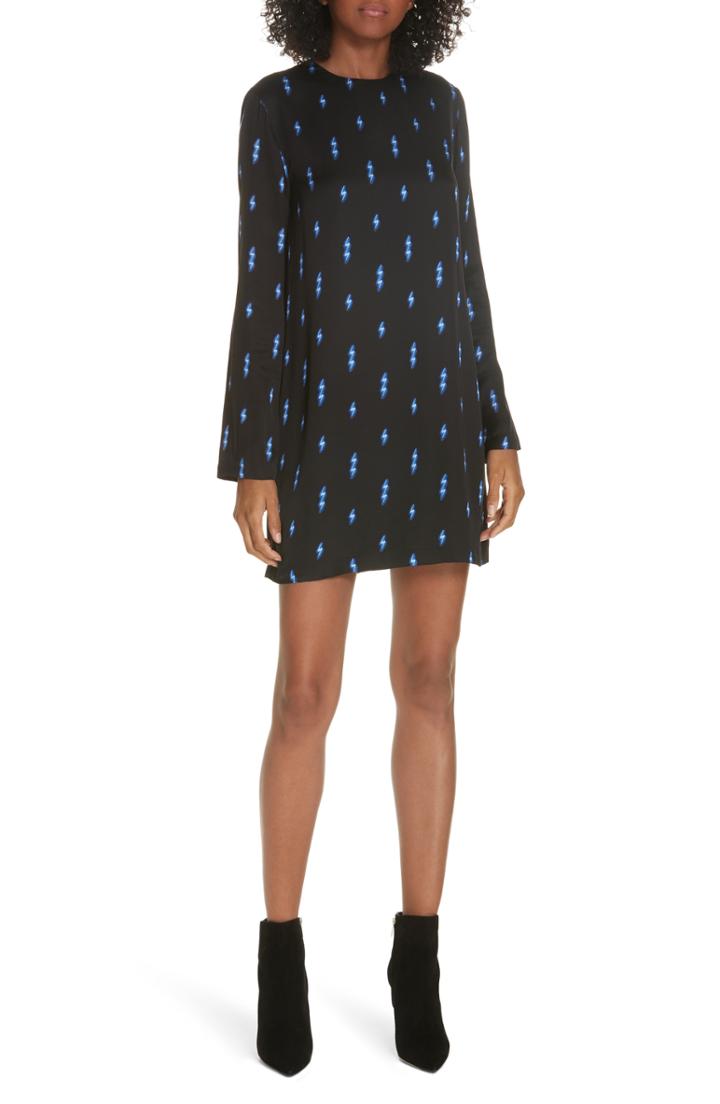 Women's Caara Ribbed Asymmetrical Dress - Blue
