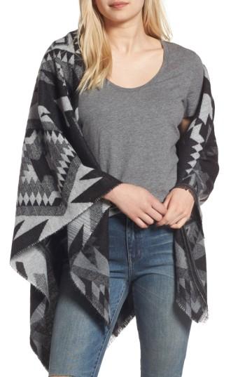 Women's Shiraleah Geo Pattern Square Scarf, Size - Black
